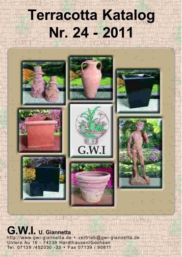 Terracotta Katalog Nr. 24 - 2011 - GWI Giannetta