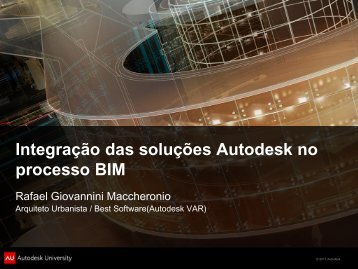 Apresentação - Autodesk International Communities