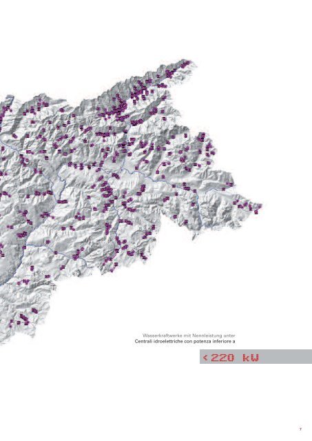 Centrali idroelettriche in Alto Adige - Provincia Autonoma di Bolzano