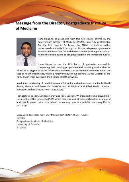 Postgraduate Institute of Medicine University of Colombo