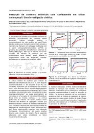 InteraÃƒÂ§ÃƒÂ£o de corantes aniÃƒÂ´nicos com surfactantes em sÃƒÂ­lica ... - SBQ
