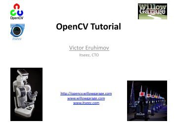 OpenCV Tutorial - University of Maryland Free Software Mirror
