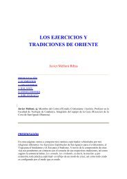 Los Ejecicios y Tradiciones de Oriente. Por J. Melloni.