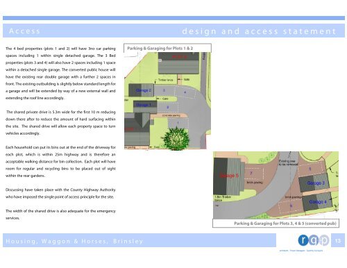 Design and Access Statement for a Housing Development at The ...