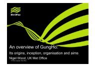 An overview of the GUNG-HO project - IS-ENES