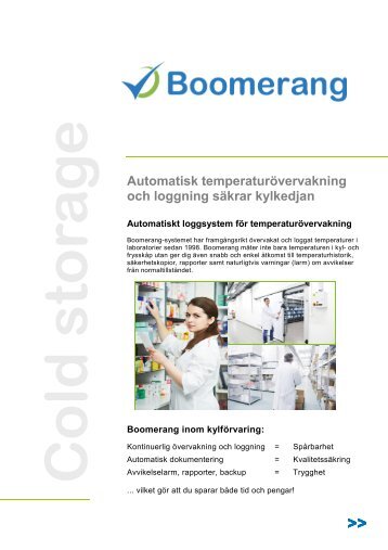 Boomerang Cold Storage (PDF) - ICU Scandinavia
