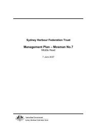 Management Plan â Mosman No.7 - Sydney Harbour Federation Trust