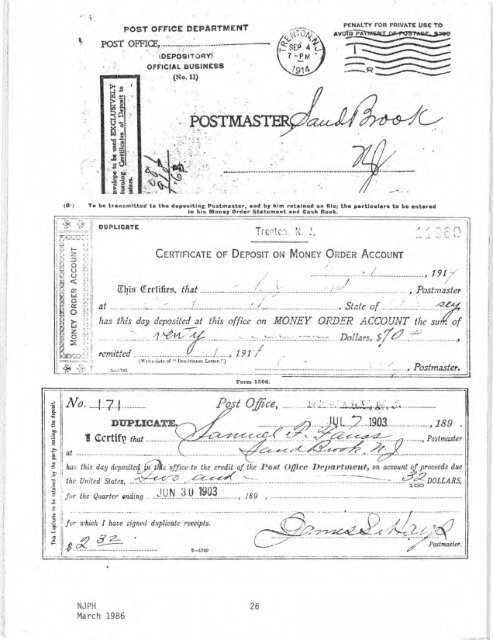 67 - New Jersey Postal History Society
