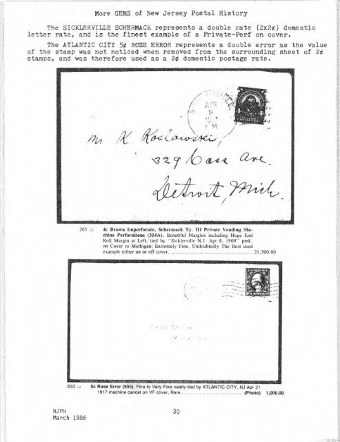 67 - New Jersey Postal History Society