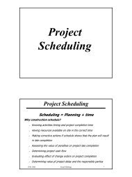 Project Scheduling