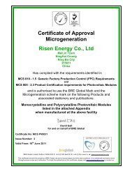 Risen MCS Certificate - All Eco Energy