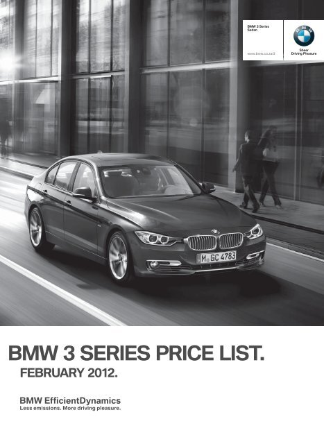 BMW 3 SERIES PRICE LIST. - sabeemer.co.za