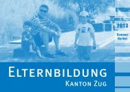 Elternbildungskursprogramm - Frauenzentrale Zug