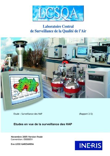 Etudes en vue de la surveillance des HAP - LCSQA