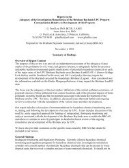 Report on the Adequacy of the Investigation/Remediation of the ...