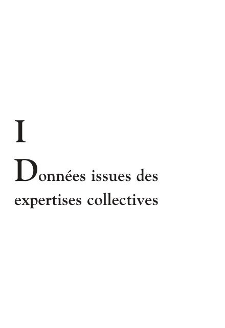 I Données issues des expertises collectives - Autistes dans la cité