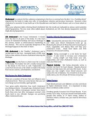 Cholesterol and You.pdf - Facey Medical Group