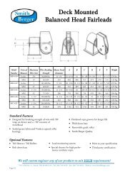 Deck Mounted Balanced Head Fairleads - JH Menge & Co
