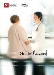 Guide d 'accueil - Institut de Cardiologie de Montréal