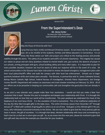 From the Superintendent's Desk From the Superintendent's ... - Igenti