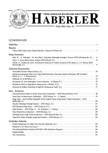 Assos KazÄ± ve Restorasyon ÃalÄ±ÅmalarÄ± 2010 - TÃ¼rk EskiÃ§aÄ Bilimleri ...