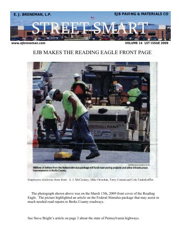 EJB Street Smart - First Issue 2009 - EJ Breneman, LP