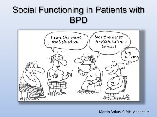 Social Functioning in Patients with BPD - Borderline Personality ...