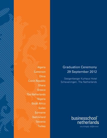 Graduation Ceremony 29 September 2012 - Business School ...