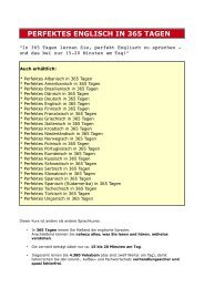 PERFEKTES ENGLISCH IN 365 TAGEN