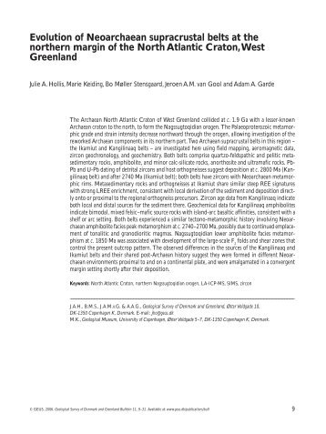 Geological Survey of Denmark and Greenland Bulletin 11, 9-31 - Geus