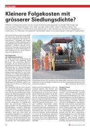 Kleinere Folgekosten mit grÃ¶sserer Siedlungsdichte? - IRAP