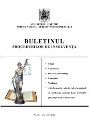 buletinul procedurilor de insolvenÅ£Ä