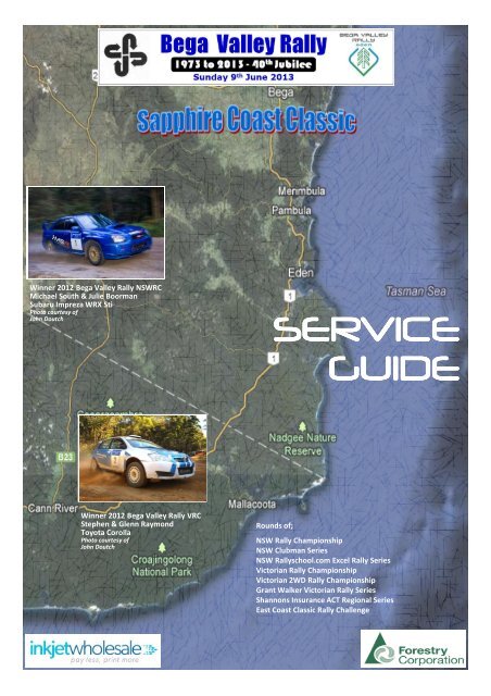 SERVICE GUIDE - Bega Valley Rally