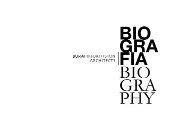 BIO GRA FIA BIO GRA PHY - Buratti+Battiston Architects