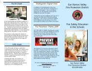 Informational Brochure 08-09 - San Ramon Valley Fire