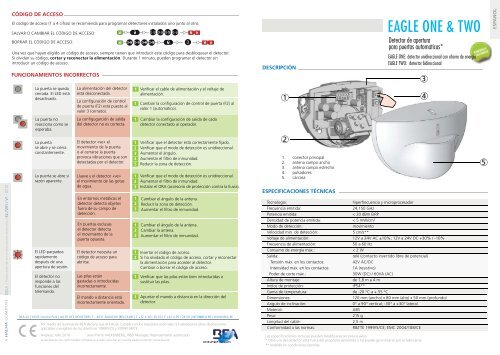 Manual EAGLE ONE PDF | 509 Ko - BEA Pedestrian