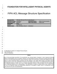 FIPA ACL Message Structure Specification