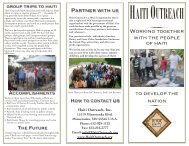 Haiti Outreach Brochure