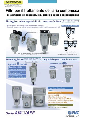 Filtri per il trattamento dell'aria compressa - AIRSERVICE 24 srl