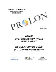 Guide technique VC1000 - ProLon