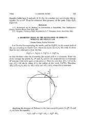 Daniel Pedoe, A Geometric Proof of the Equivalence of Fermat's ...
