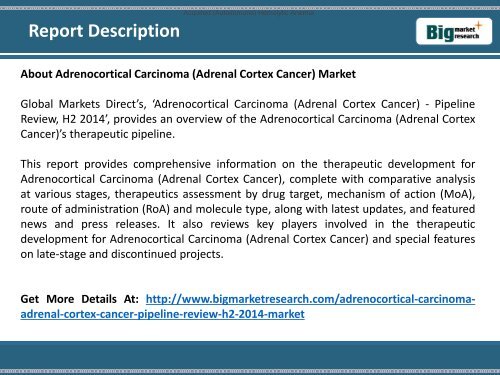 2014 Adrenocortical Carcinoma (Adrenal Cortex Cancer) - Pipeline Review H2