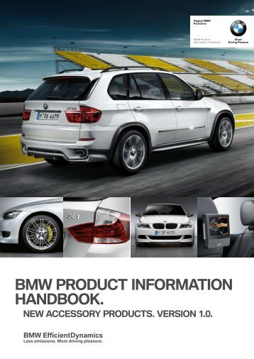 BMW PRODUCT INFORMATION HANDBOOK. - Oliva Marketing