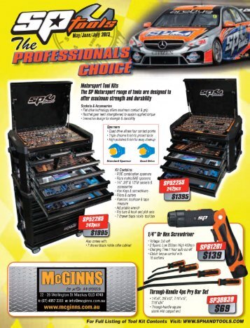 sp professional tools - McGinns