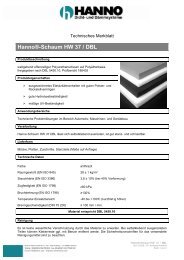 HannoÂ®-Schaum HW 37 / DBL