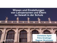 Vortrag Univ.-Prof. in DDr. in Christiane Spiel