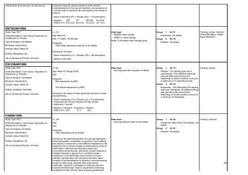 TCAs versus placebo - National Center for Biotechnology Information