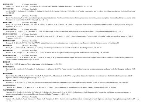 TCAs versus placebo - National Center for Biotechnology Information