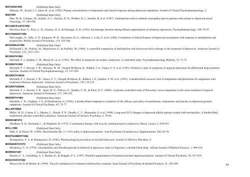 TCAs versus placebo - National Center for Biotechnology Information