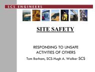 SITE SAFETY - SCS Engineers